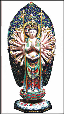 十一面觀音雕塑|定做十一面觀音